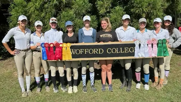 Wofford College Equestrian Team at Charming Bay Farm
